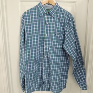 Men's M Tommy Hilfiger plaid button down shirt.